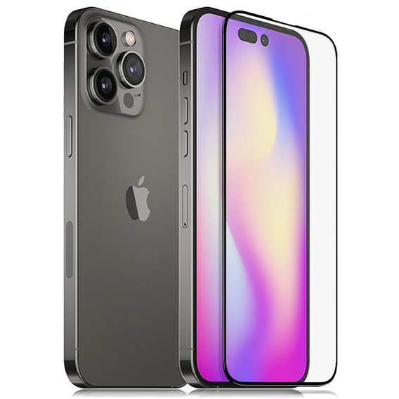3D tvrdené sklo pre iPhone 15 Pro Max, čierne