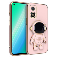 Obal na mobil pre Xiaomi Mi 10T 5G/Mi 10T Pro 5G, Astronaut, ružové rose gold