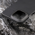 Puzdro pre iPhone 13, Aramid Fiber Cover, čierne
