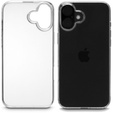 Puzdro pre iPhone 16, ERBORD Slim, priehľadné + 9H sklo