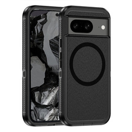 Puzdro s rámom pre Google Pixel 8A, pre MagSafe, čierne