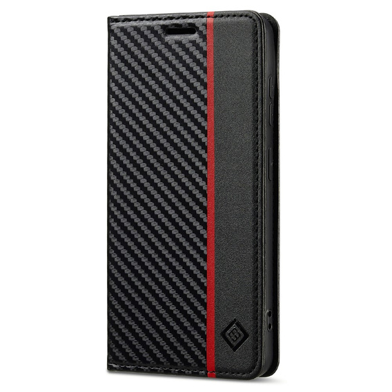 LC.IMEEKE Karbónové puzdro pre Samsung Galaxy A57 5G, čierne