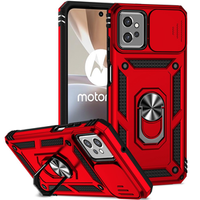 Obal na mobil pre Motorola Moto G32, CamShield Slide, červené