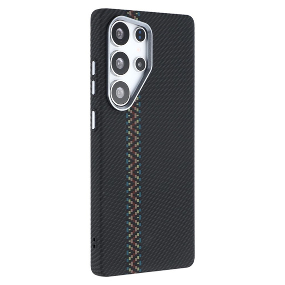 Puzdro pre Samsung S25 Ultra, Carbon Fiber MagSafe, čierne