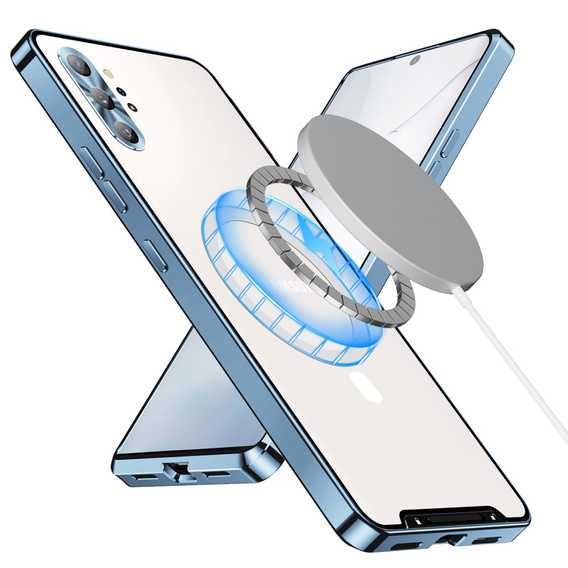 Ochranné puzdro na fotoaparát pre Samsung Galaxy Note 10+ Plus, CamShield MagSafe, transparentné / modré