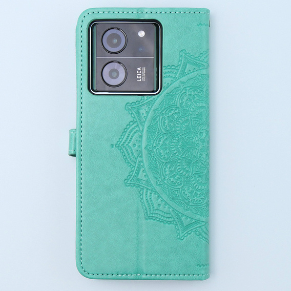 Klapkové puzdro pre Xiaomi 13T / 13T Pro, Mandala, zelený