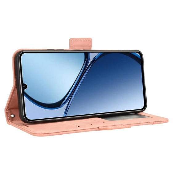 Klapkové puzdro pre Realme C61, Card Slot, ružové