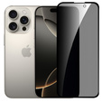 2x tvrdené sklo na ochranu súkromia pre iPhone 16 Pro Max, ERBORD 9H Easy App Anti-Peep