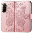 Klapkové puzdro pre Xiaomi Redmi A5, Butterfly, ružové rose gold
