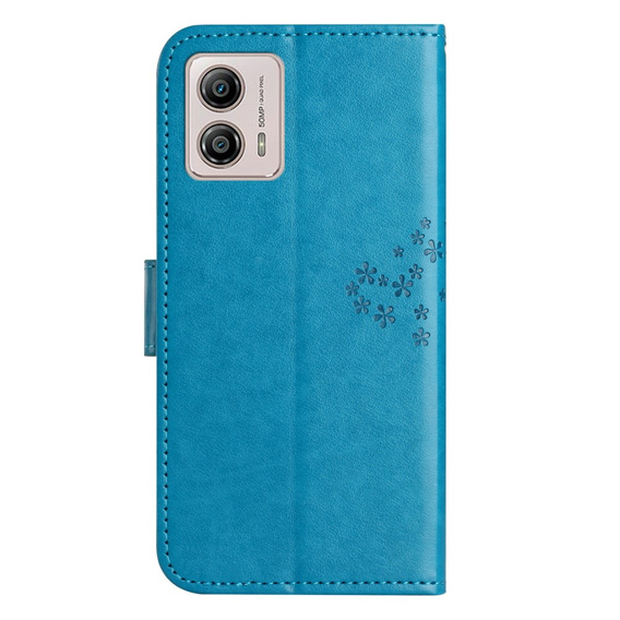 Klapkové puzdro pre Motorola Moto G53 / G23 / G13, tree, modré