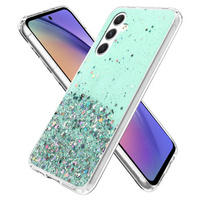 Obal na mobil pre Samsung Galaxy A54 5G, Glittery, zelený