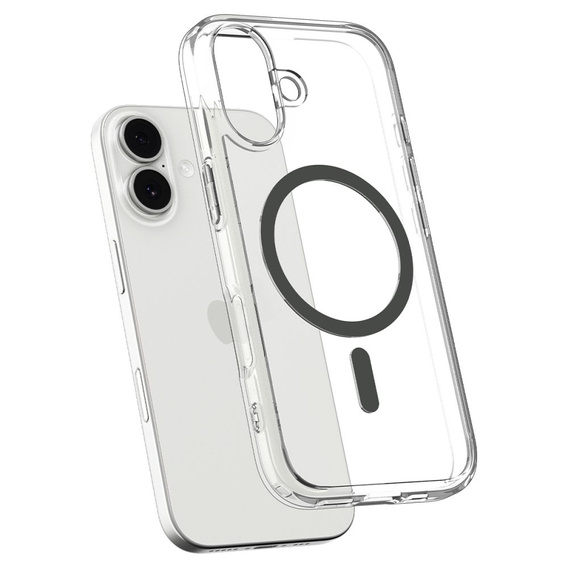 Spigen Ultra Hybrid MagSafe puzdro pre iPhone 17, číre/grafitové