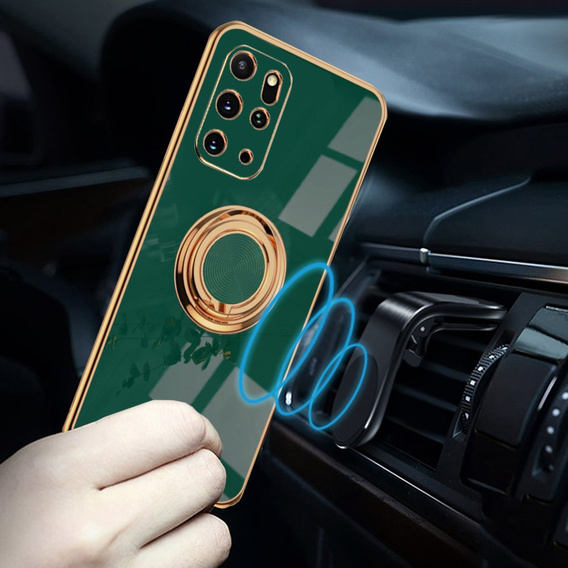 Obal na mobil pre Samsung Galaxy S20 Plus, Electro Ring, zelený