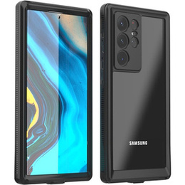 Vodotesné puzdro IP68 pre Samsung Galaxy S22 Ultra, Redpepper, čierne