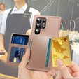 Puzdro pre Samsung Galaxy S25 Ultra, Card Holder Kickstand, čierne