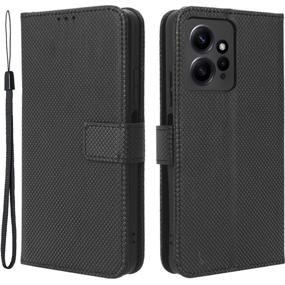 Klapkové puzdro pre Xiaomi Redmi Note 12 4G, Wallet Smart Magnet, čierne