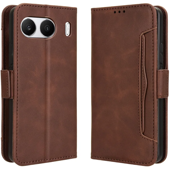 Klapkové puzdro pre OnePlus Nord 4, Card Slot, hnedé