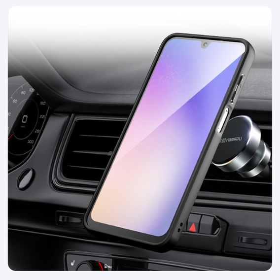 Puzdro pre Samsung Galaxy A16, pre MagSafe, ERBORD Matt Case, čierne + sklo na displej