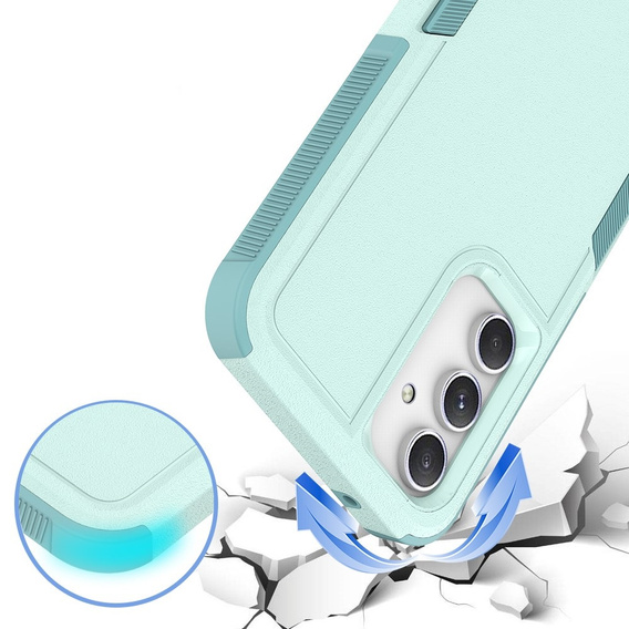 Pancierované puzdro pre Samsung Galaxy S23 FE, Dual Shockproof, zelený