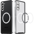Ochranné puzdro na fotoaparát pre Samsung Galaxy S23 Plus, CamShield MagSafe, priehľadný / strieborný