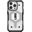 Urban Armor Gear Obal na mobil pre iPhone 15 Pro, Pathfinder MagSafe, transparentné / čierne