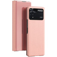 Obal na mobil pre Xiaomi Poco M4 Pro 4G, Clear View, ružové rose gold
