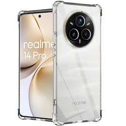 Obal na mobil pre Realme 14 Pro 5G, Dropproof, priehľadné
