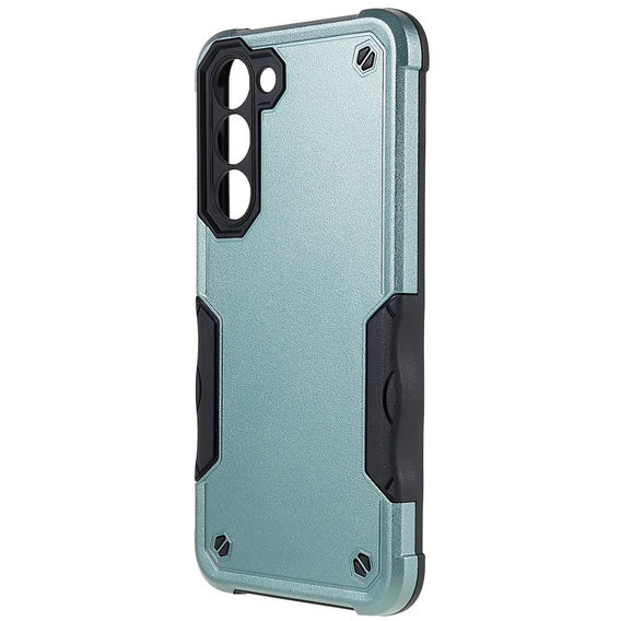 Obrnené puzdro pre Samsung Galaxy S23 Plus, Dual-Layer, zelený