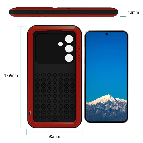 Puzdro s tvrdeným sklom pre Samsung Galaxy S25 FE