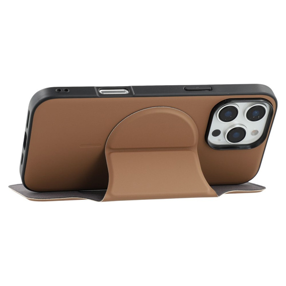 Puzdro X-LEVEL pre iPhone 16 Pro Max, Magnetic Card Holder, hnedé