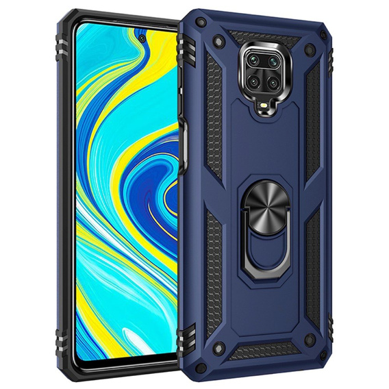 Pancierované obal na mobil pre Xiaomi Redmi Note 9S / 9 Pro, Nox Case Ring, tmavomodré