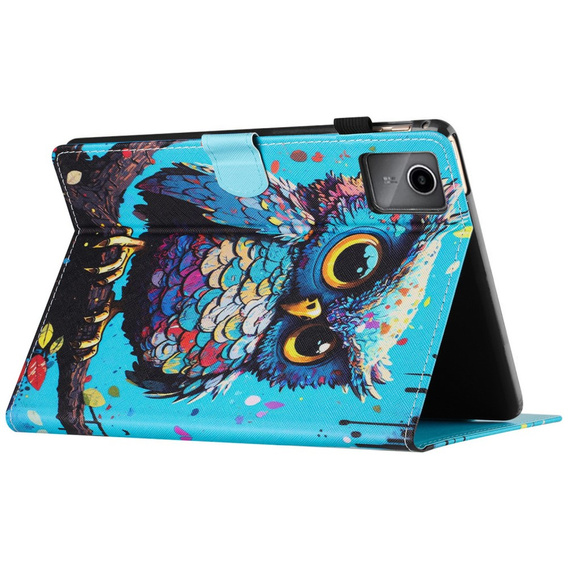 Puzdro pre Lenovo Tab M11, s chlopňou, owl