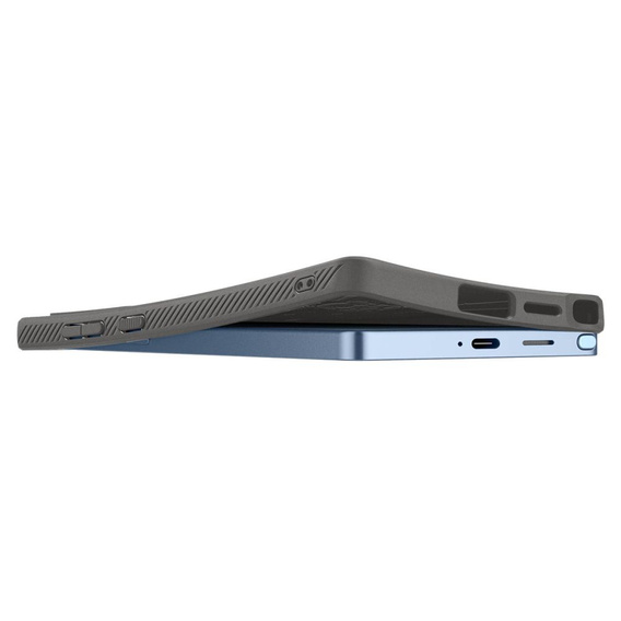 Puzdro Spigen pre Samsung Galaxy S25 Ultra, Liquid Air, sivé + tvrdené sklo 9H