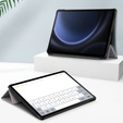 Puzdro pre Samsung Galaxy Tab S9 FE+ Plus, Smartcase s priestorom pre stylus, sivé