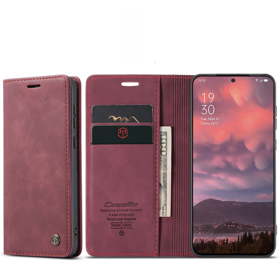 Puzdro CASEME v štýle peňaženky pre OnePlus 15