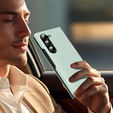 Flipové puzdro pre Samsung Z Fold5 5G, Smart View Wallet, zelený