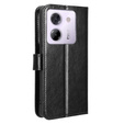 Klapkové puzdro pre Xiaomi Poco M7 Pro 5G, Crazy Horse Wallet, čierne