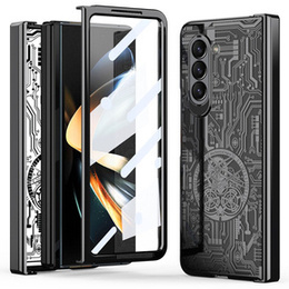 Puzdro pre Samsung Galaxy Z Fold 5 5G, Mechanical Legend, čierne