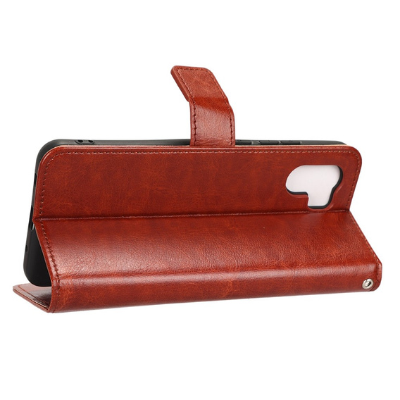Klapkové puzdro pre Xiaomi Redmi A1 4G / A2 4G, Crazy Horse Wallet, hnedé