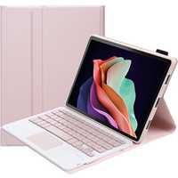 Puzdro + klávesnica Lenovo Tab P11 Gen 2, Pen Slot TouchPad, ružové rose gold