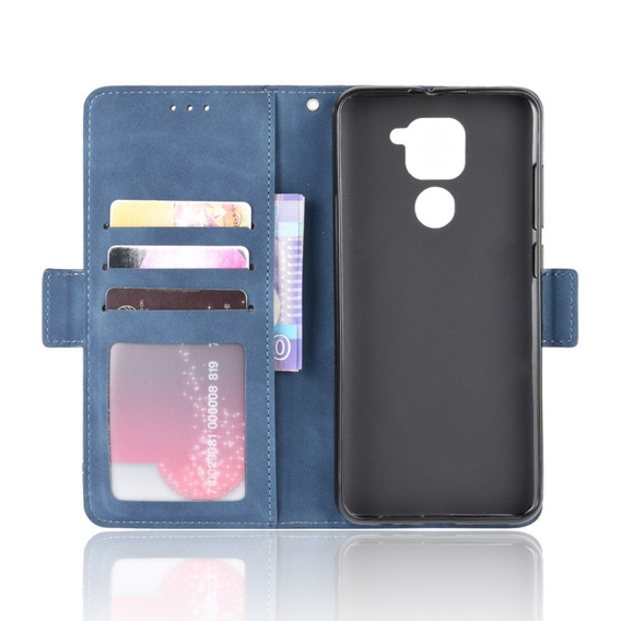 Klapkové puzdro pre Xiaomi Redmi Note 9, Card Slot, modré