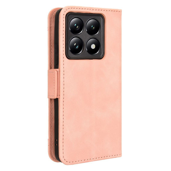 Klapkové puzdro pre Xiaomi 14T Pro, Card Slot, ružové