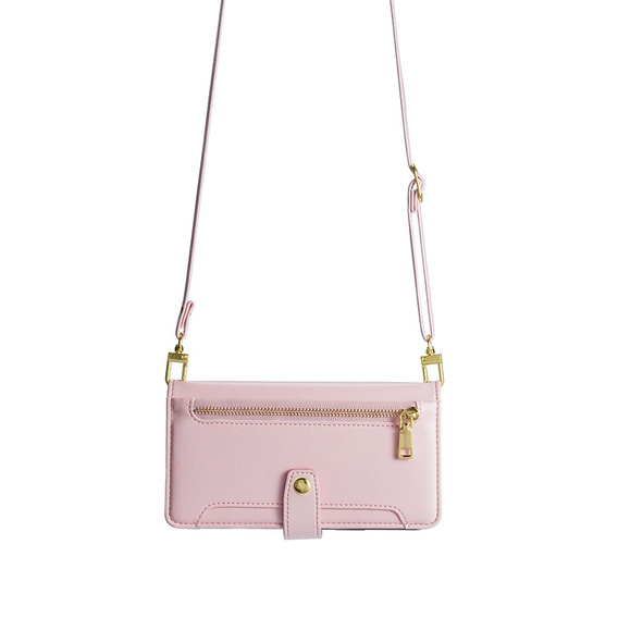 Klapkové puzdro pre Oppo Reno8 T 4G, Wallet Zipper Pocket, ružové