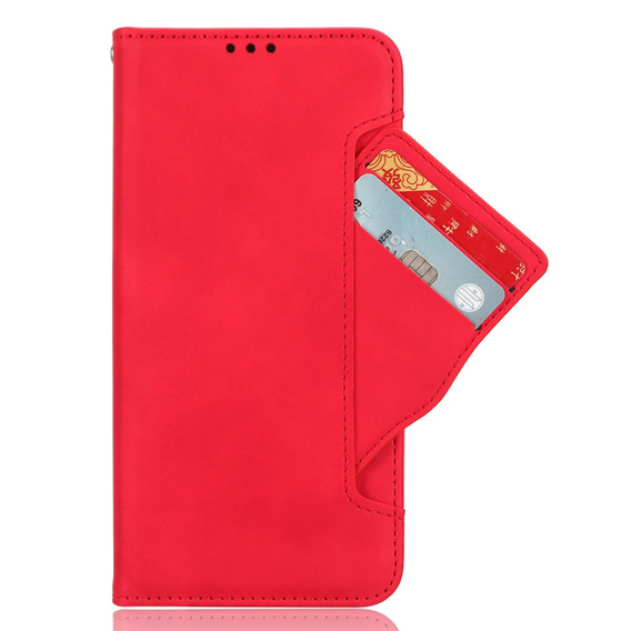 Klapkové puzdro pre Infinix Hot 30, Card Slot, červené