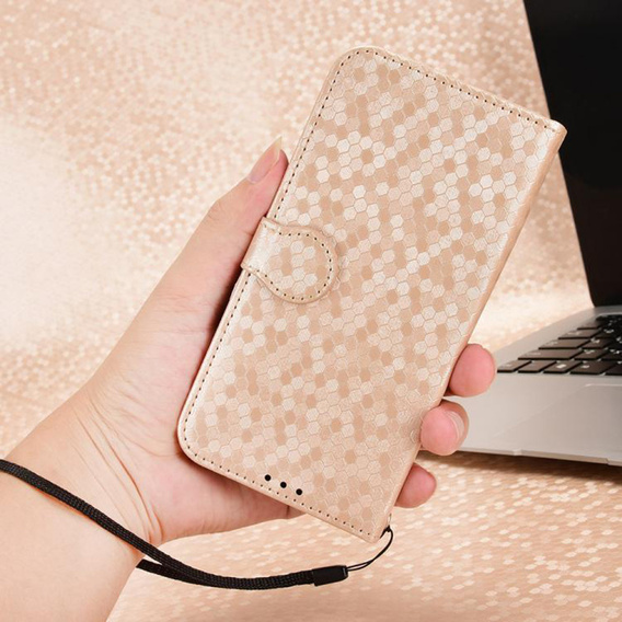 Flipové puzdro pre T Phone 3 5G, Wallet Rhombus, zlaté