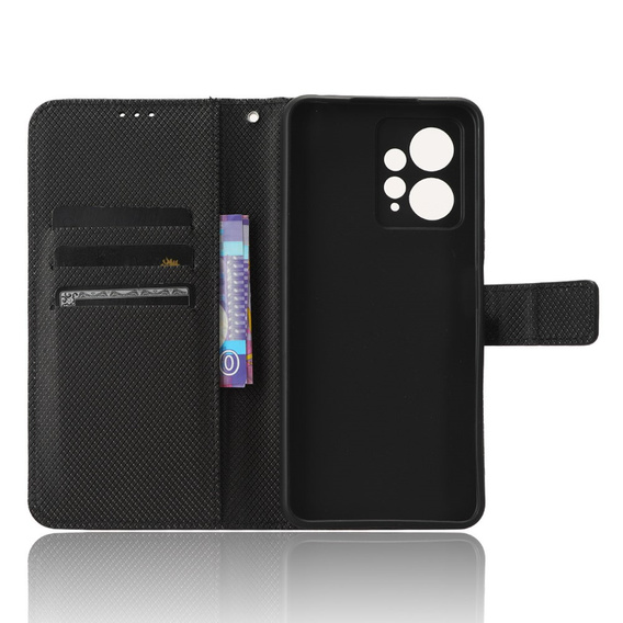 Klapkové puzdro pre Xiaomi Redmi Note 12 4G, Wallet Smart Magnet, čierne