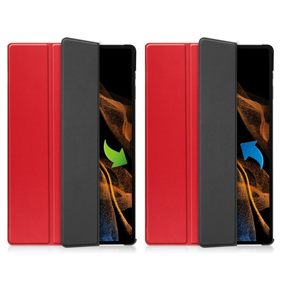 Puzdro pre Samsung Galaxy Tab S9 Ultra, Smartcase, červené