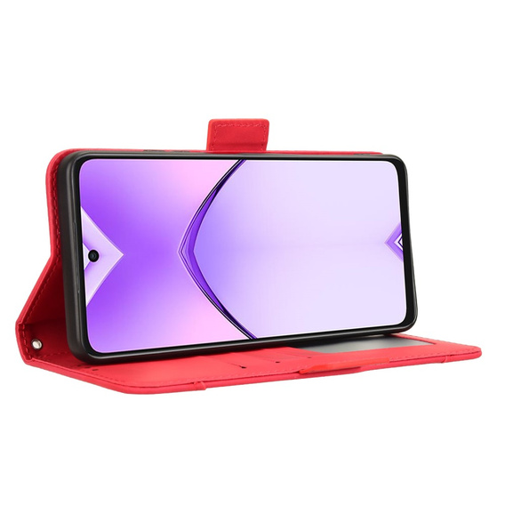 Klapkové puzdro pre Oppo A40 / Oppo A40m, Card Slot, červené