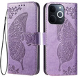 Klapkové puzdro pre Realme Note 70T 4G, Butterfly, fialové