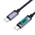 Kábel USB-C na USB-C s RGB podsvietením PD 60 W BWOO X324CC